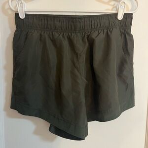 Dark Green Athletic Shorts